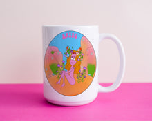 Load image into Gallery viewer, Large Aries Zodiac Mug with Thistle Flowers in the desert
