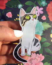 Load image into Gallery viewer, Tabby Cat Waterproof Vinyl Sticker
