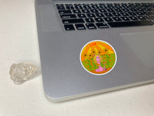 Load image into Gallery viewer, Leo Vinyl Die Cut Sticker In Use On Laptop
