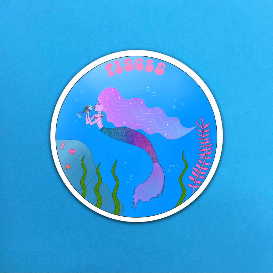 Pisces Zodiac Vinyl Sticker
