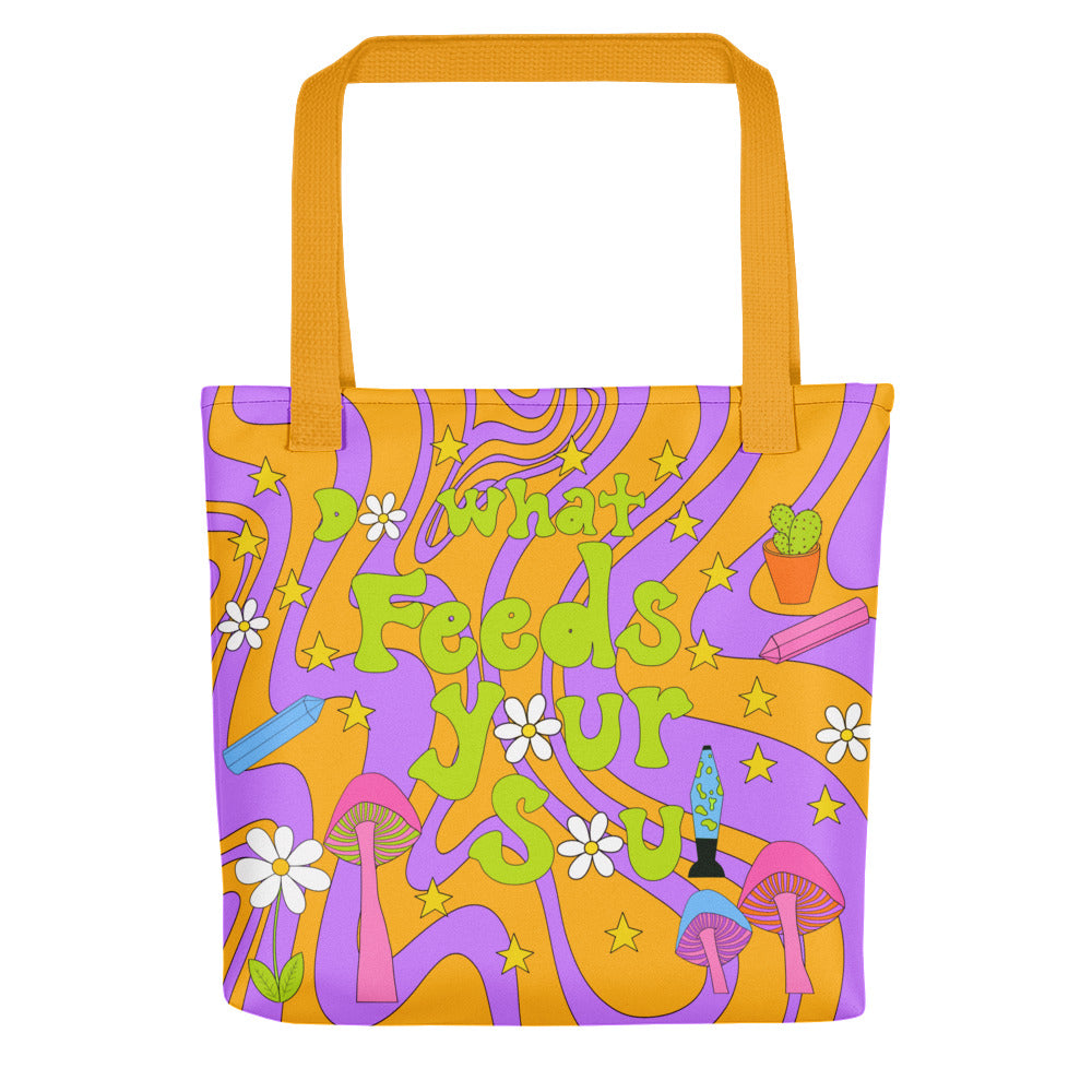 Do What Feeds Your Soul Psychedelic Tote bag